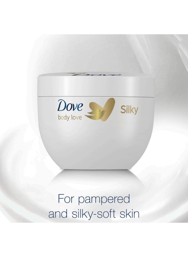 Dove Silky Soft Feeling Skin Nourishing Body Cream Pampering Lotion - 300ml - Image 3